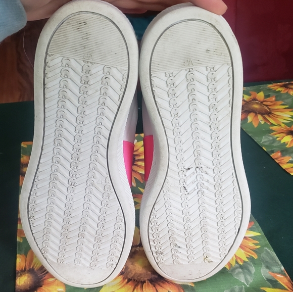 Bull Boxer pink and white size 7 women's leather shoes / sneakers Neon 80s style - Picture 4 of 11